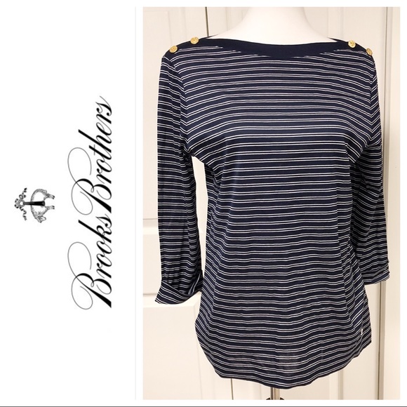 Brooks Brothers Tops - BROOKS BROTHERS NAVY TOP